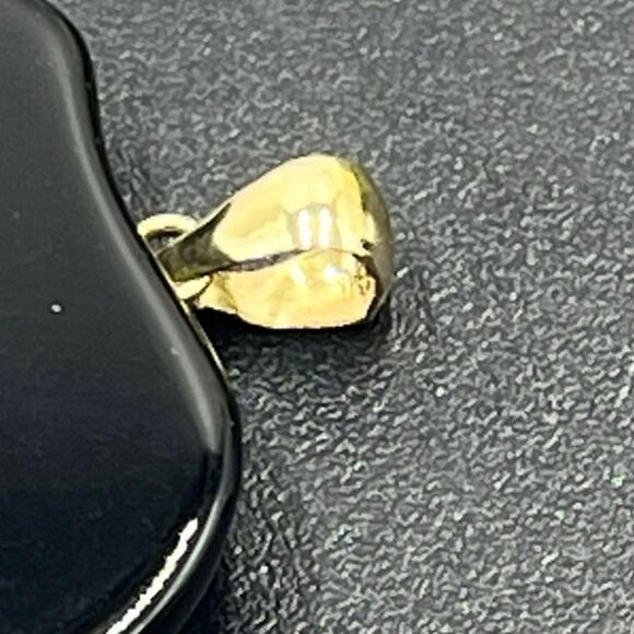 Designer 1 1/4" 14K Gold Carved
Onyx Elephant with Red Ruby Eyes
Pendant - Picture 7 of 12